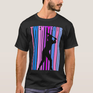 Womens 24th Baseball Birthday Softball Sports Girl T-Shirt