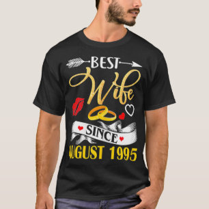 Womens 25th Wedding Anniversary s Best Wife Since  T-Shirt
