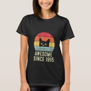 Womens 27th Birthday, Awesome Since 1995 T-Shirt