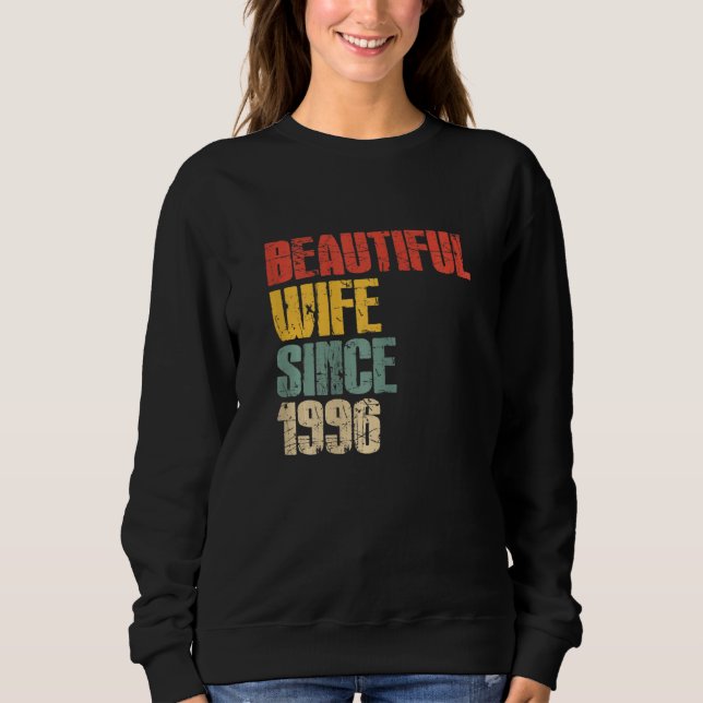 Womens 27th Wedding Anniversary for Her Handsome W Sweatshirt (Front)