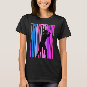 Womens 28th Baseball Birthday Softball Sports Girl T-Shirt