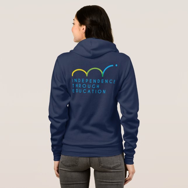 Women's 2-sided Hoodie, Navy Hoodie (Back Full)
