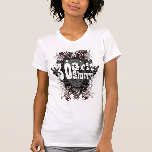 womens 30 Grit Slurry camisol top with red (Front)