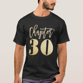Womens 30th Birthday CHAPTER 30 Fabulous girly Thi T-Shirt