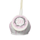 Women's 30th Birthday Pink White Black Swirly