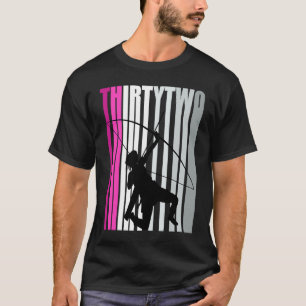 Womens 32nd Archery Birthday Archer Queen Bow Arro T-Shirt