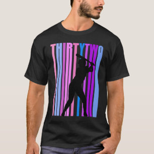 Womens 32nd Baseball Birthday Softball Sports Girl T-Shirt
