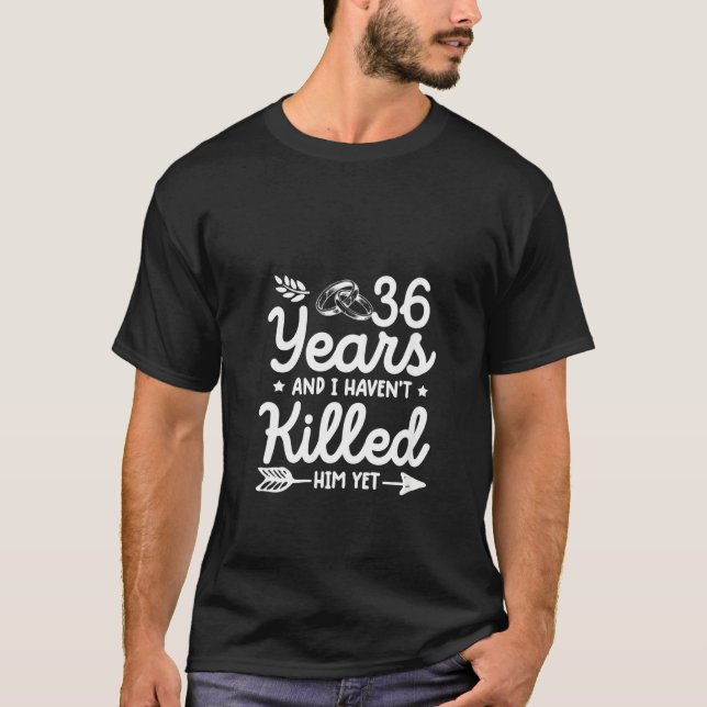Womens 36th Wedding Anniversary  Tee Matching Coup (Front)