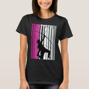 Womens 37th Archery Birthday Archer Queen Bow Arro T-Shirt