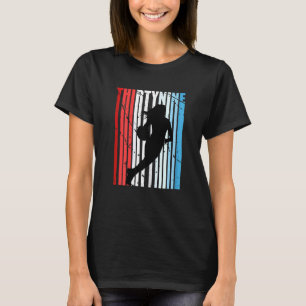 Womens 39th Basketball Birthday Womens Retro Vinta T-Shirt