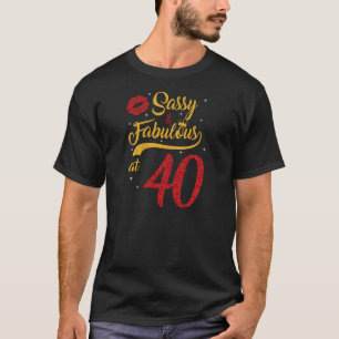 Womens 40 Years Old 40 & Fabulous Since 1982 40th T-Shirt