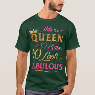 Womens 40 Years Old Gifts 40 & Fabulous Since 1982 T-Shirt