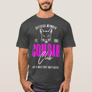 Womens 40th Birthday Est 1982 Cougar Club for Hot T-Shirt