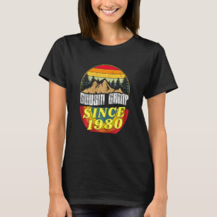 Womens 42th Birthday Saying Cousin Camp Sinc 1980 T-Shirt