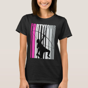 Womens 44th Archery Birthday Archer Queen Bow Arro T-Shirt