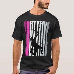 Womens 45th Archery Birthday Archer Queen Bow Arro T-Shirt