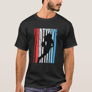 Womens 45th Basketball Birthday Womens Retro Vinta T-Shirt
