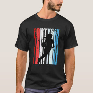 Womens 46th Basketball Birthday Womens Retro Vinta T-Shirt