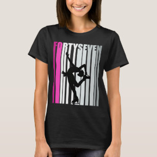 Womens 47th Birthday Ice Skating Queen Ice Skater  T-Shirt