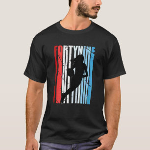 Womens 49th Basketball Birthday Womens Retro Vinta T-Shirt