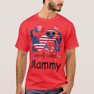 Womens 4th of July Love Being Called Mammy Sunflow T-Shirt