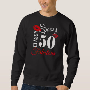 Womens 50 Years Old  50 & Fabulous Since 1972 50th Sweatshirt