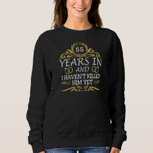 Womens 55th Wedding Anniversary Husband Wife  Matc Sweatshirt