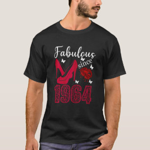 Womens 58th Birthday High Heels 58 Years Old Fabul T-Shirt