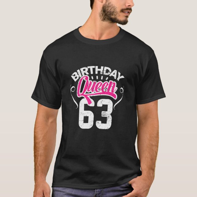 Womens 63th Birthday Queen Women Happy Birthday Pa T-Shirt (Front)