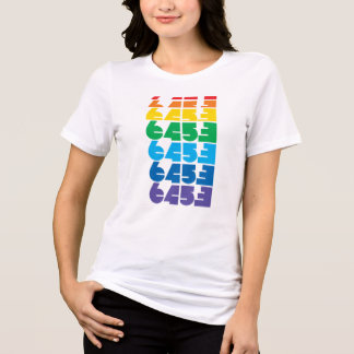 Women's 6453 Multi-colour block tee