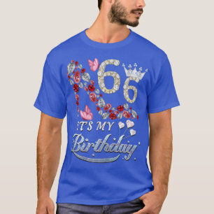 Womens 66 Years Old Its My 66th Birthday Funny Sho T-Shirt