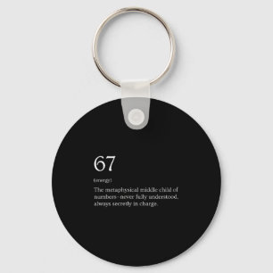 Womens 67 Definition Meme V-neck  Key Ring