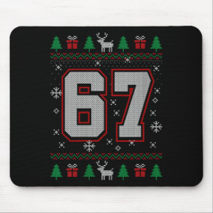 Womens 67 Meme Christmas Ornaments Ugly Sweater Xm Mouse Pad