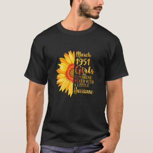 Womens 71 Year Old Born In March 1951 71th Birthda T-Shirt