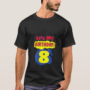 Womens 8 Year Old Yo 8th Birthday Shirt Boys Girls
