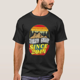 Womens 8th Birthday Saying Cousin Camp Sinc 2014 C T-Shirt