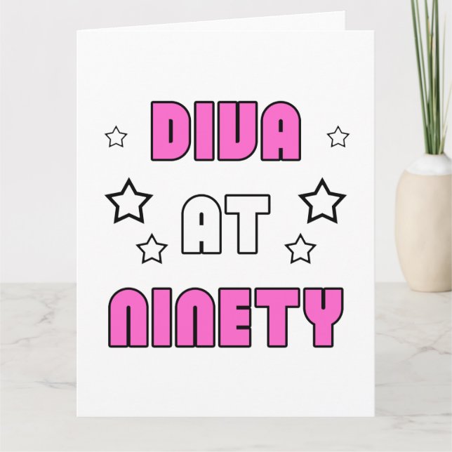 Women's 90th Birthday Card (Front)