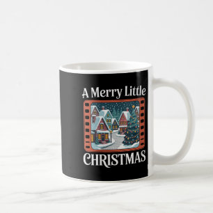 Womens A Merry Little Christmas Retro Holiday Vill Coffee Mug