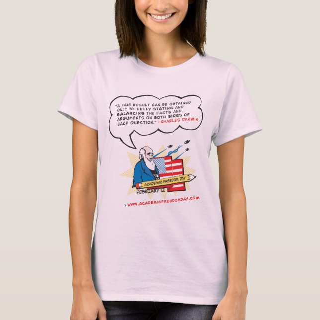 Women's Academic Freedom Ringer T-Shirt (Front)