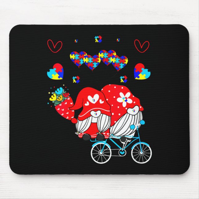 Womens Accept Understand Love Autism Awareness Gno Mouse Pad (Front)