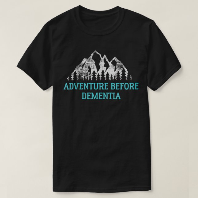 Womens Adventure before Dementia Travel VNeck  T-Shirt (Design Front)