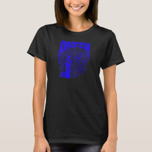 Womens African American Melanin Black Queen Natura T-Shirt