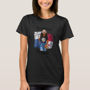 Womens African Panama Mami Loves Coffee Caffeine T-Shirt