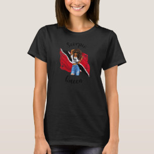 Womens Afro Trinidad Tobago Scorpio Queen African T-Shirt