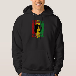Womens Afro Woman Juneteenth Is My Independence Da Hoodie