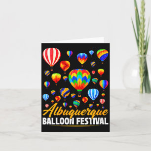 Womens Albuquerque Hot Air Balloon Festival Balloo Card