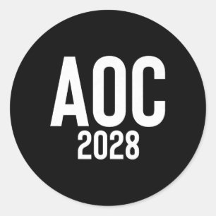 Womens Alexandria Ocasio-cortez For President Aoc Classic Round Sticker