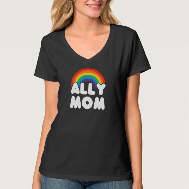 Womens Ally Mum Lgbt Csd T-Shirt (Front)