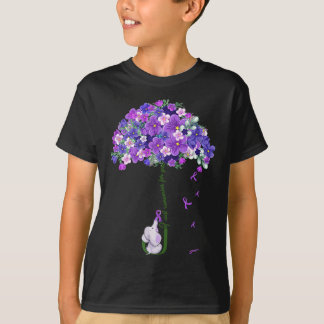 Womens Alzheimer Awareness Cute Elephant I Will Re T-Shirt