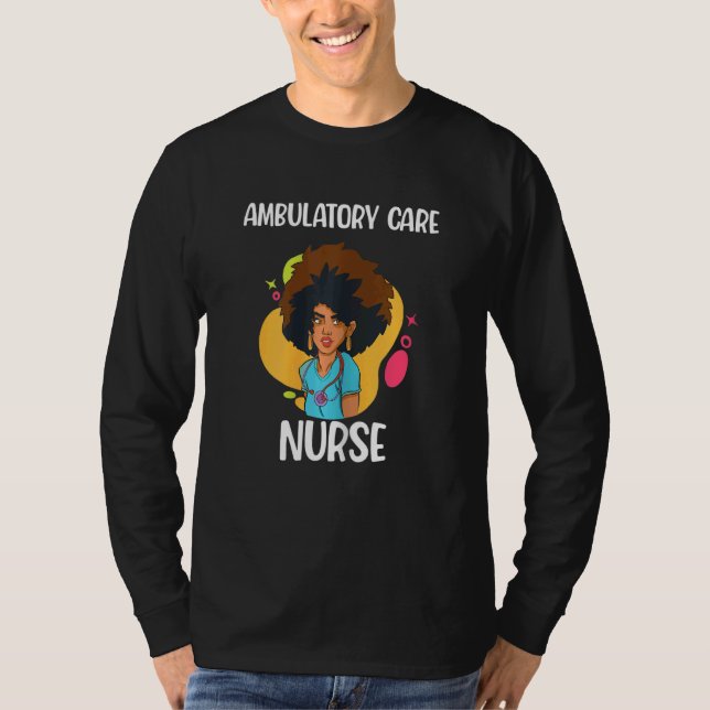 Womens Ambulatory Care American American Nurse T-Shirt (Front)